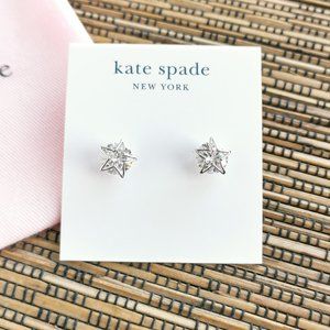 Something Sparkly Star Stud Earrings Silver
